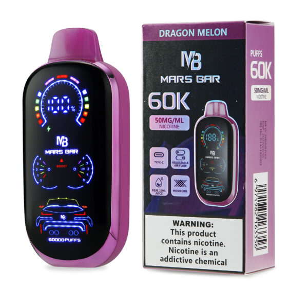 Alternative view of Mars Bar 60K Puff Disposable 5%