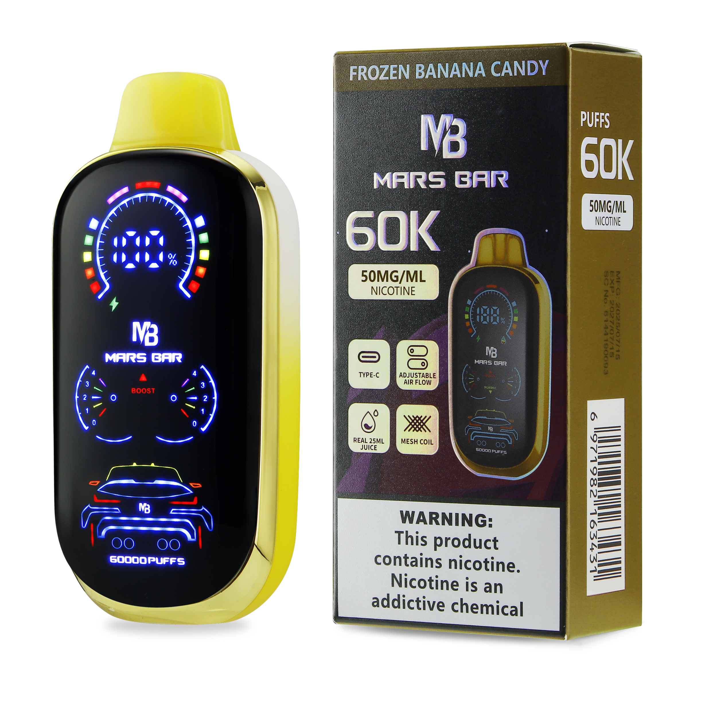 Mars Bar 60K Puff Disposable 5% - Image 3