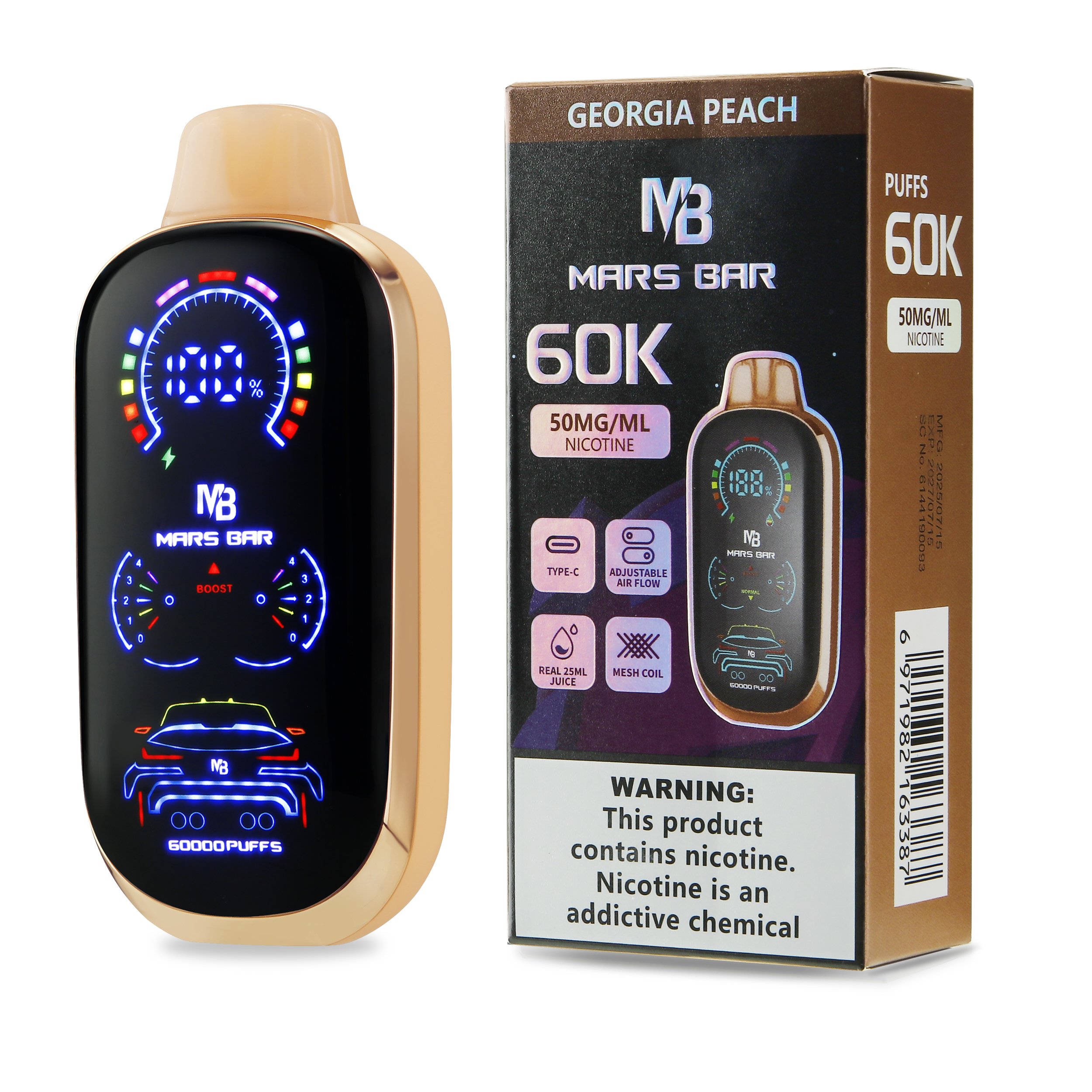 Mars Bar 60K Puff Disposable 5% - Image 4