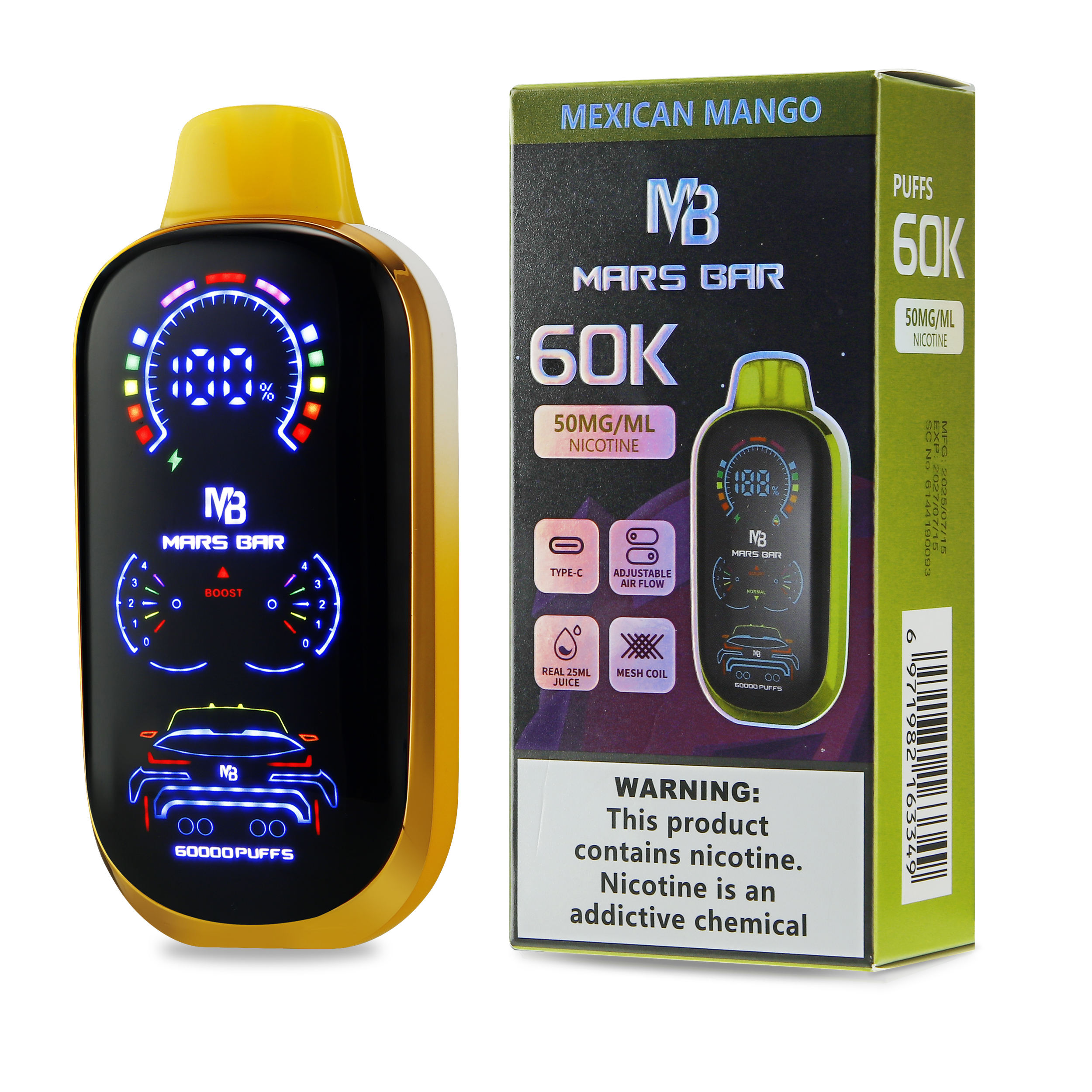 Mars Bar 60K Puff Disposable 5% - Image 6