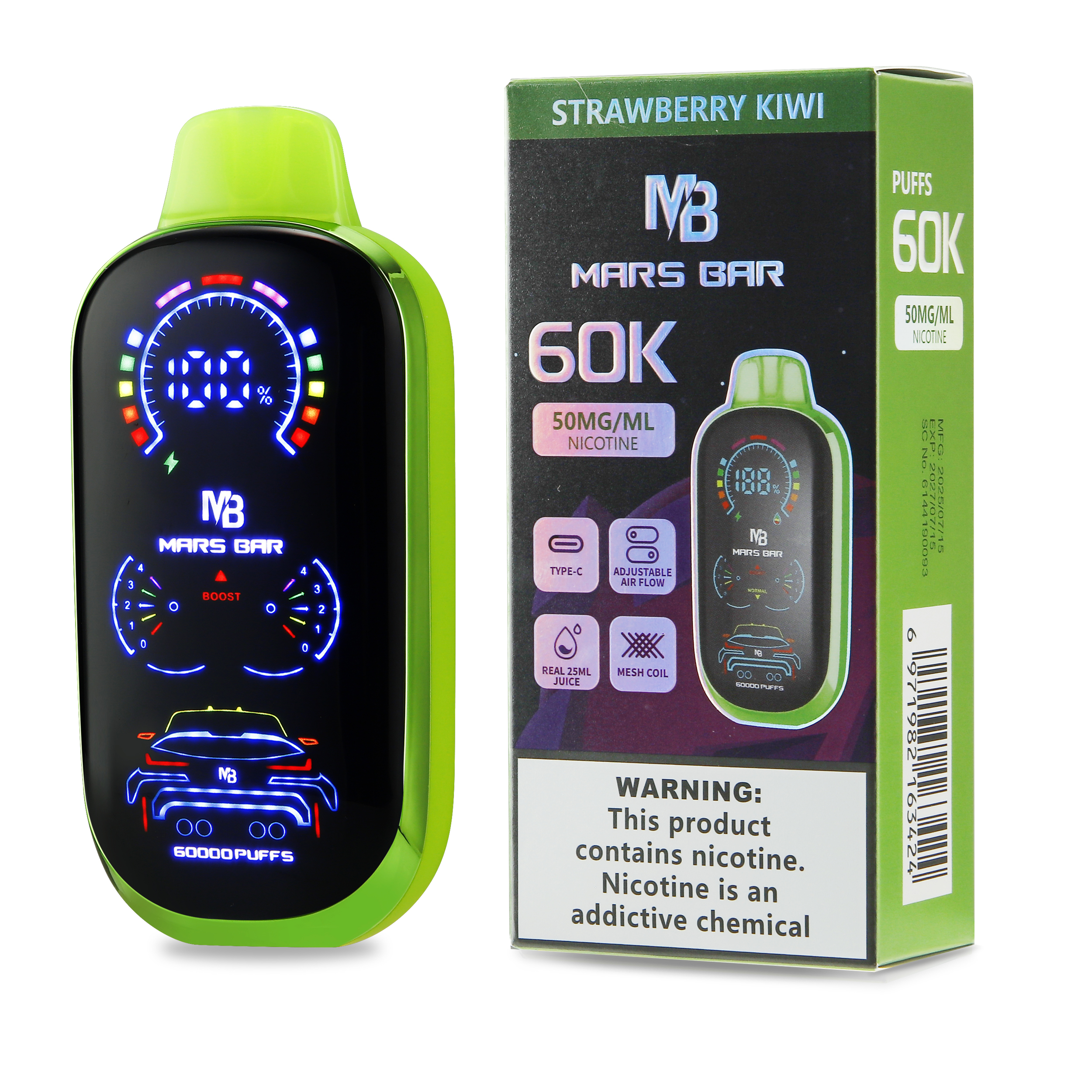Mars Bar 60K Puff Disposable 5% - Image 10
